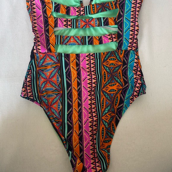 Hobie Treasure Strapless One Piece Swimsuit Junior's Sz M - Picture 10 of 16